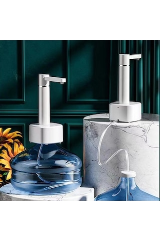 Maoyaya Siyah Şarj Edilebilir Su Pompası, Otomatik Galon Dağıtıcı, Masaüstü Standı Ile 4w Siyah