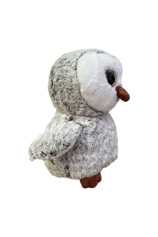 Sevimli Baykuş Kanatlı 30 Cm Uyku Arkadaşım Peluş Oyuncak Gri