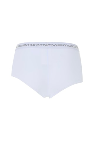 Maraton Sportswear Slimfit Kadın Basic Beyaz Boxer 21201 Beyaz