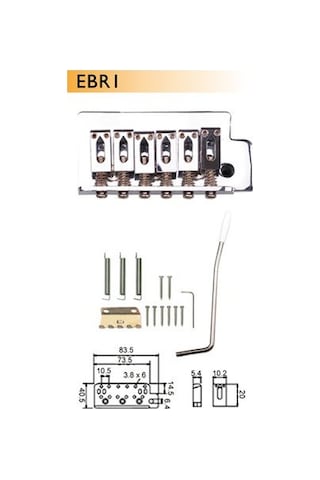 Valencia EBR1CR Elektro Gitar Eşik Seti