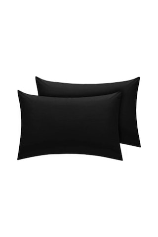 Lionas 2 Adet Siyah Yastık Kılıfı 50x70 Siyah