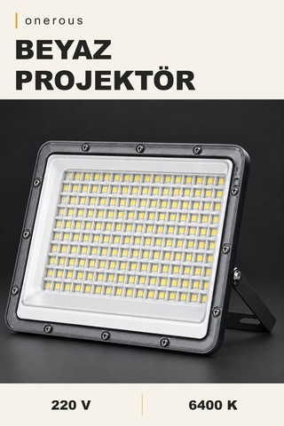 Onerous 6400k Beyaz Led Projektör