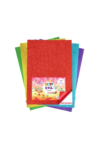 Puti Eva Simli Yapışkanlı A4 10 Lu Karışık Renk