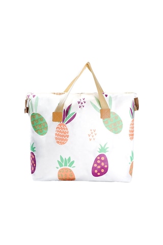 Sones Giysi Yorgan Saklama Çantası Büyük Kapasiteli Su Geçirmez Nem Geçirmez Taşınma Bagaj Çantası, Stil: 35l Küçük Ananas Diğer