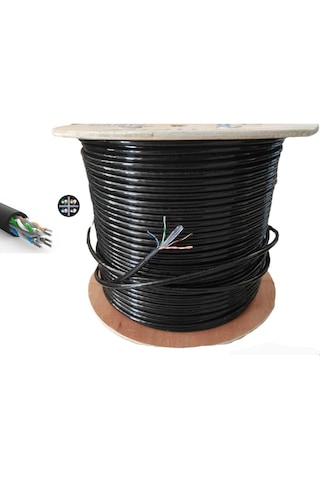 305 Metre Cat6 Kablo - İnternet Kablosu Dış Mekan Outdoor
