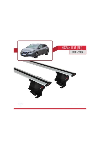 Nissan Leaf Ze1 2018 Ve Sonrası İle Uyumlu Ace-4 Ara Atkı Tavan Barı Gri