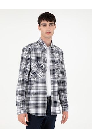 Pierre Cardin Erkek Lacivert Gömlek Desenli 50292345-vr033 Lacivert