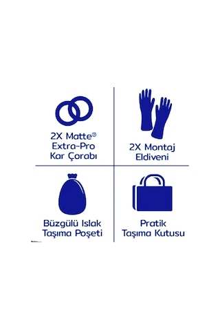 235/55/21 X Large Size 70 Matte Oto Kar Çorabı Gri Extra Pro 2355521