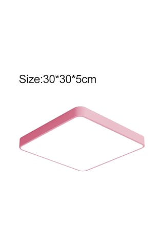 Macaron Kare Tavan Lambası, 3 Renkli Işık For 30cm Diğer Diğer