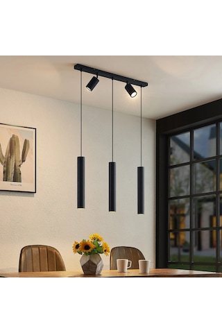 Archio Üçlü Spotlu Ledli Sıralı Sarkıt Avize Çok Renkli