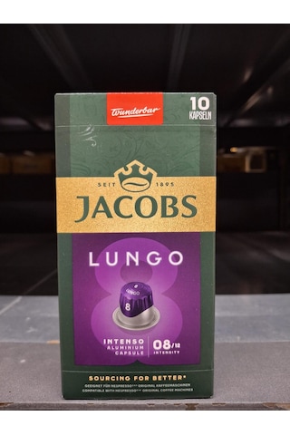 Jacobs Lungo 8 Intenso Nespresso Uyumlu Kapsül Kahve 10 Kapsül Kapsül Kahve