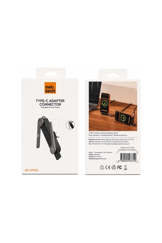 Nettech Nt-ot012 Type-c To Type-c Stand Dönüştürücü - Siyah Diğer