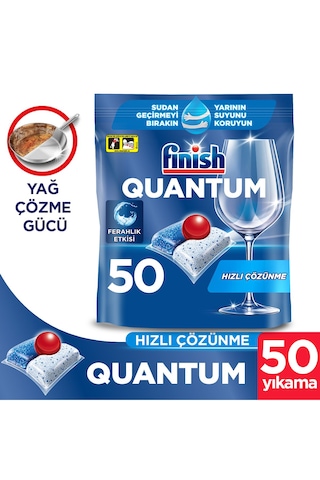 Finish Quantum Hepsi Bir Arada Bulaşık Makinesi Deterjanı 50 Tablet