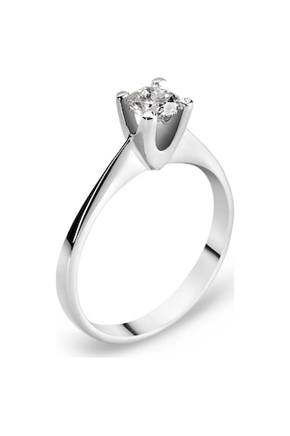 Chavin H Color 0.40 Carat Pırlanta Altın Tektaş Yüzük Bd65H