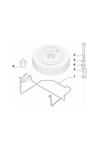 Fiat Scudo Stepne Tutucu Kanca Pulu 17X49 9252504180