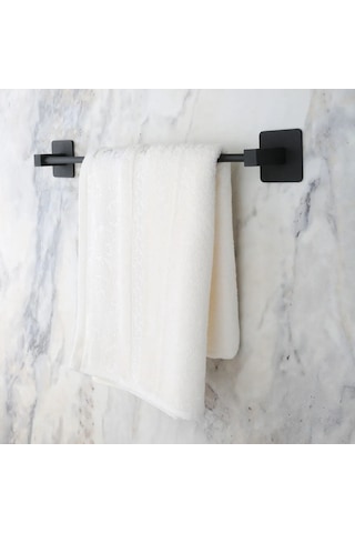Banyo Dekoru İçin Yapışkanlı Siyah Çubuk Havluluk Tutucu Diğer