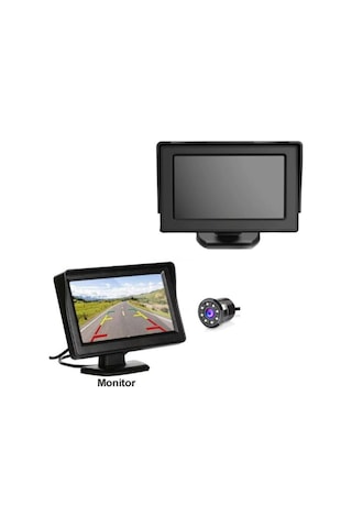 Gpr Geri Görüş Monitörü 4.3" Ekran Kamera