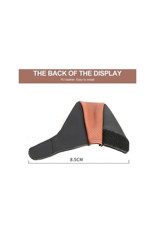 Dancemonkey Universal Araç Vites Topuzu Kapağı Kaymaz Siyah+bej Koruyucu Kapak Siyah Bej