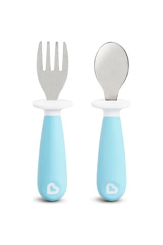 Munchkin Çocuk Çatal & Kaşık Setı,12ay+ 2 Adet, Mavi Açık Mavi