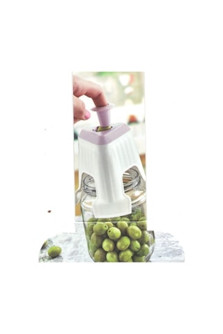 Zeytin Çizme Aparatı - Kesme Makinesi - Parmaklık Hediyeli Çok Renkli