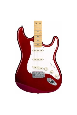 Sx Stratocaster Elektro Gitar Candy Apple Red