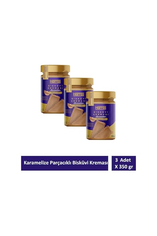 Karamelize Bisküvi Kreması Bisküvi Parçacıklı Crunchy 350 Gr X 3 Adet