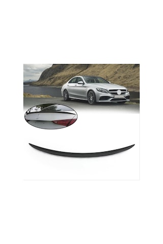 Mercedes W206 C Serisi 202+ Uyumlu Profesyonel Fırın Boyalı Amg Spoiler