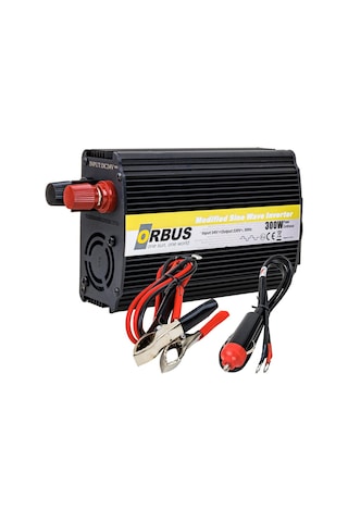 Ayt Orbus 24v 300 W İnvertör Çakmaklıklı 220 Volt Dönüştürücü İnverter Modified Sınüs