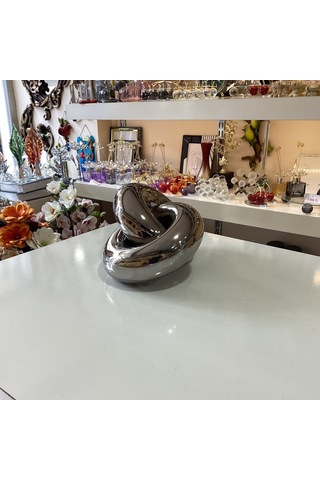 Dekoratif Seramik Zincir Gümüş Renk