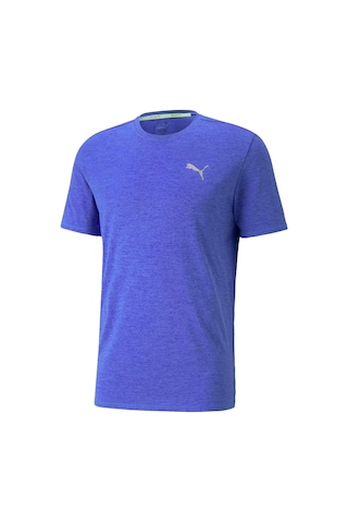 Puma Run Favorite Heather Unisex Mavi Koşu Tişört 9560