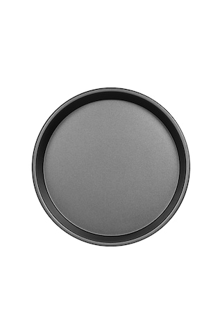 Springsun "6-9 İnç Yapışmaz Karbon Çelik Pizza Tavası - Fırın İçin Çok Amaçlı Yuvarlak Pişirme Tepsisi" Siyah