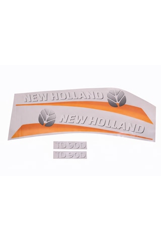 New Holland Td90d Yan Yazı Takımı Sarı Tip Kaporta Etiketi Sağ - Sol Kaput Sticker Seti