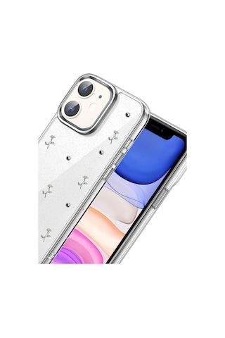 Apple Uyumlu iPhone 11 Fiyonk Desenli Kapak - Desen 4 Arka Kapak