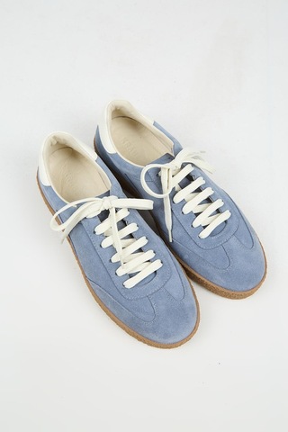 Krahe Palminteri 2 Erkek Hakiki Deri Bağcıklı Mavi-ekru Sneakers