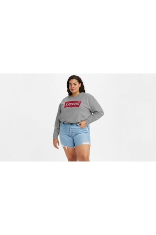 Graphic Standard Crewneck Sweatshirt Plus -5299 Gri