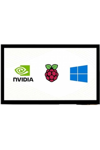 Raspberry Pi - Jetson Nano - Pc İçin 10.1inç Kapasitif Dokunmatik Lcd E Ekran Modülü - 1024 600 Piksel Hdmı - Ips Tam Lamine Ekran