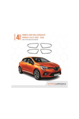 Renault Clio 5 Uyumlu Krom İç Kapı Kolu Çerçevesi 2019
