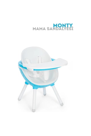 Monty Mama Sandalyesi 3 Kademeli Tabla Kaymaz Tabanlı Geniş Oturma Alanlı 6ay-9yaş Minderli