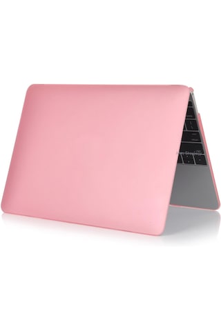 Arabulalaca Macbook Uyumlu Neo 13 Inç A3404 Model Mat Doku Koruma Kılıfı Alt Ve Üst Koruyucu Renk Pembe