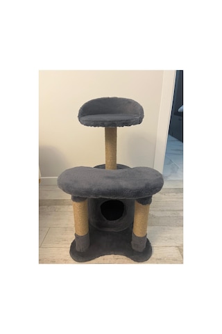 Konforlu Kedi Dinlenme Alanlı- Kedi Evi-kedi Oyun Parkı-kedi Tırmalama 75 Cm