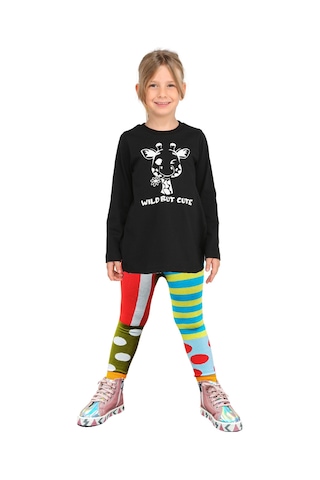 Casabony Multi Color Clown Kız Tayt Çok Renkli