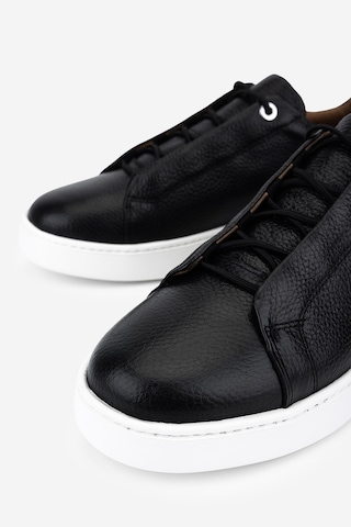 Valmenti Erkek Hakiki Deri Siyah Floter Sneakers & Spor Ayakkabı 04 4444 Erk Ayk Y26 Sıyah Fltr