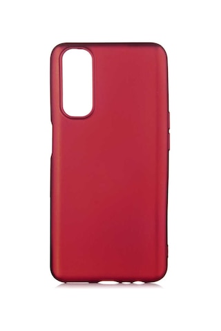 Realme 7 Kılıf Zore Premier Silikon Kapak Mürdüm