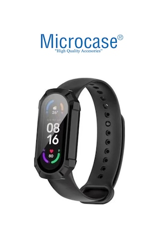 Xiaomi Mi Band 7 Ekran Korumalı Sert Rubber Kılıf - AL3173