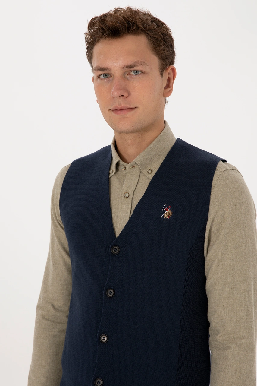 U.s. Polo Assn. Erkek Lacivert Hırka Triko 50308565-vr033 Lacivert