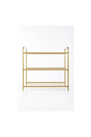 Gold Ayakkabılık Metal Ayakkabılık Ayakkabı Rafı Ayakkabı Düzenleyici Raf 3 Katlı Ayakkabılık Gold