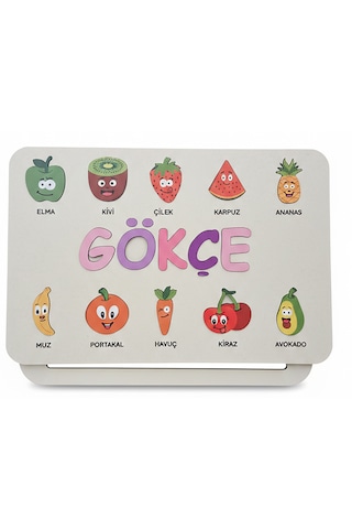 İsme Özel Bebek Hediyesi Montessori Oyuncak, Hediyelik Bebek Odası Dekor, El Yapımı Hatıralık Set 4
