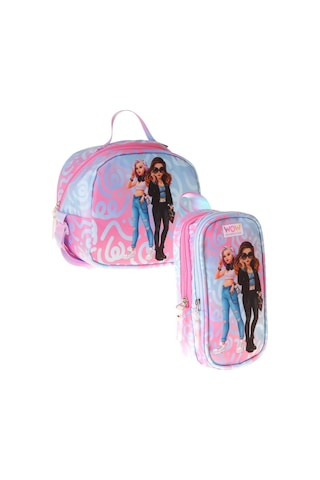 Wow Generation Kız Çocuk Wonderful Pembe - Turkuaz Thermo Beslenme Çantası Ve Kalemlik Seti - Setwg-w6070