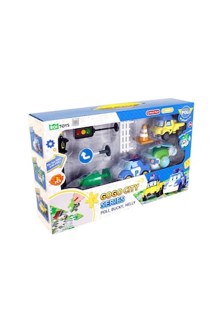 Robocar Poli Gogo City Seti Poli, Bucky Ve Helly Figürlü Puzzle Ve Aksesuar Oyuncak Seti 3+ Yaş Robocar