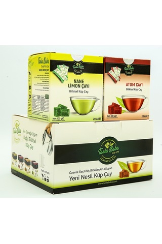 Tanlababa Sargılı Nane Limon Çayı 100 G + Sargılı Atom Çayı 100 G